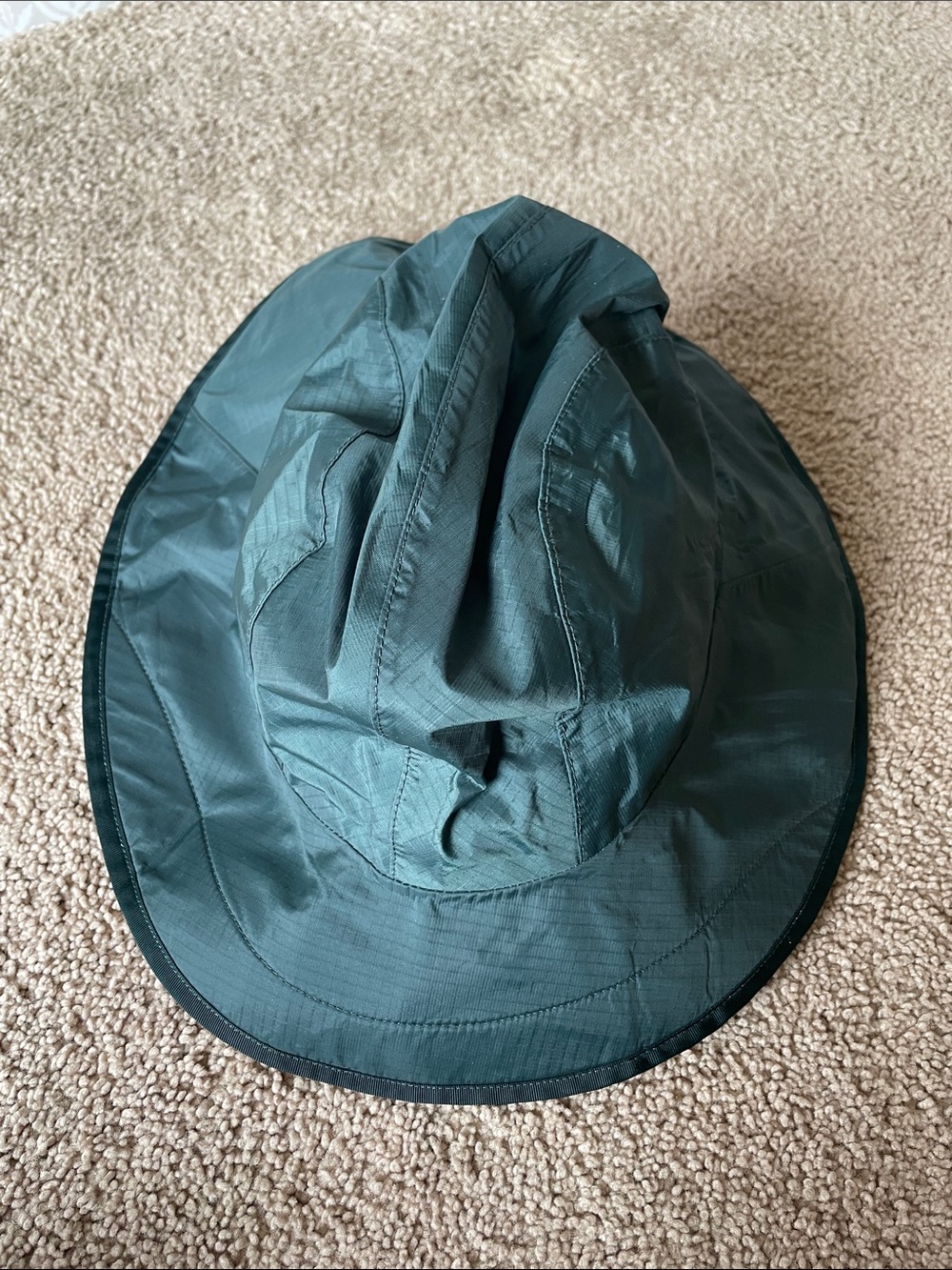 Patagonia Women's Forest Green Wide-Brim Sun Hat OS Nylon Outdoor Granola Hiking - Picture 12 of 12